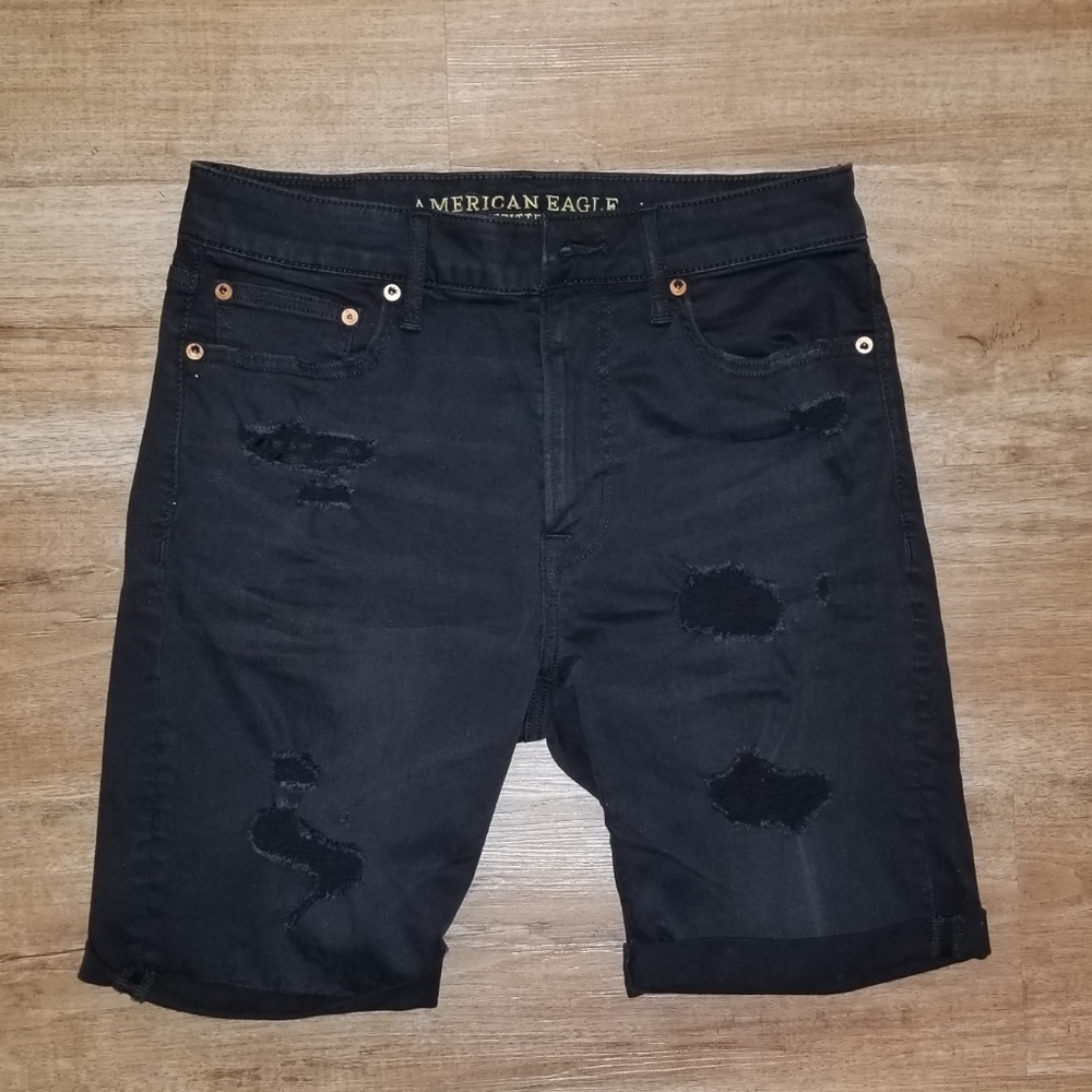 American Eagle Distressed Shorts Next Level Flex